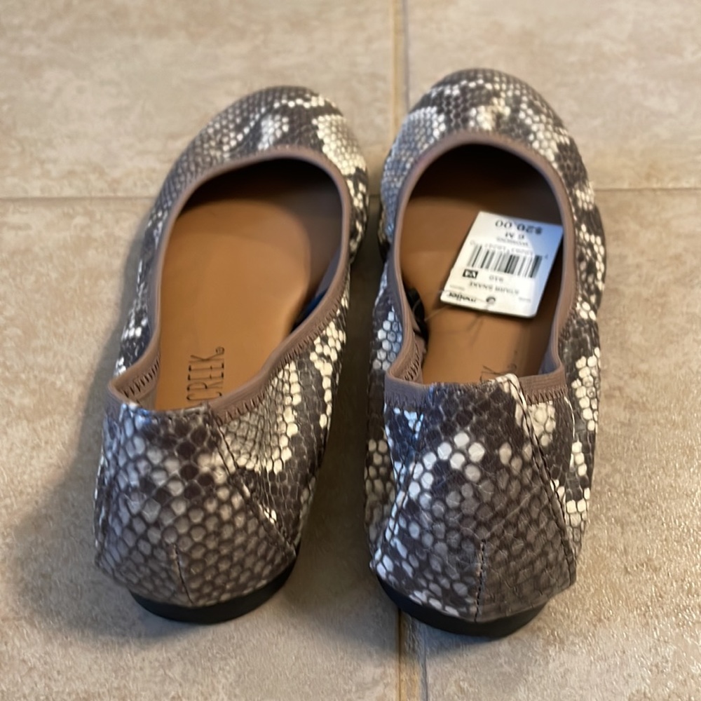 Snake Skin Ballet Shoes - Picture 2 of 5